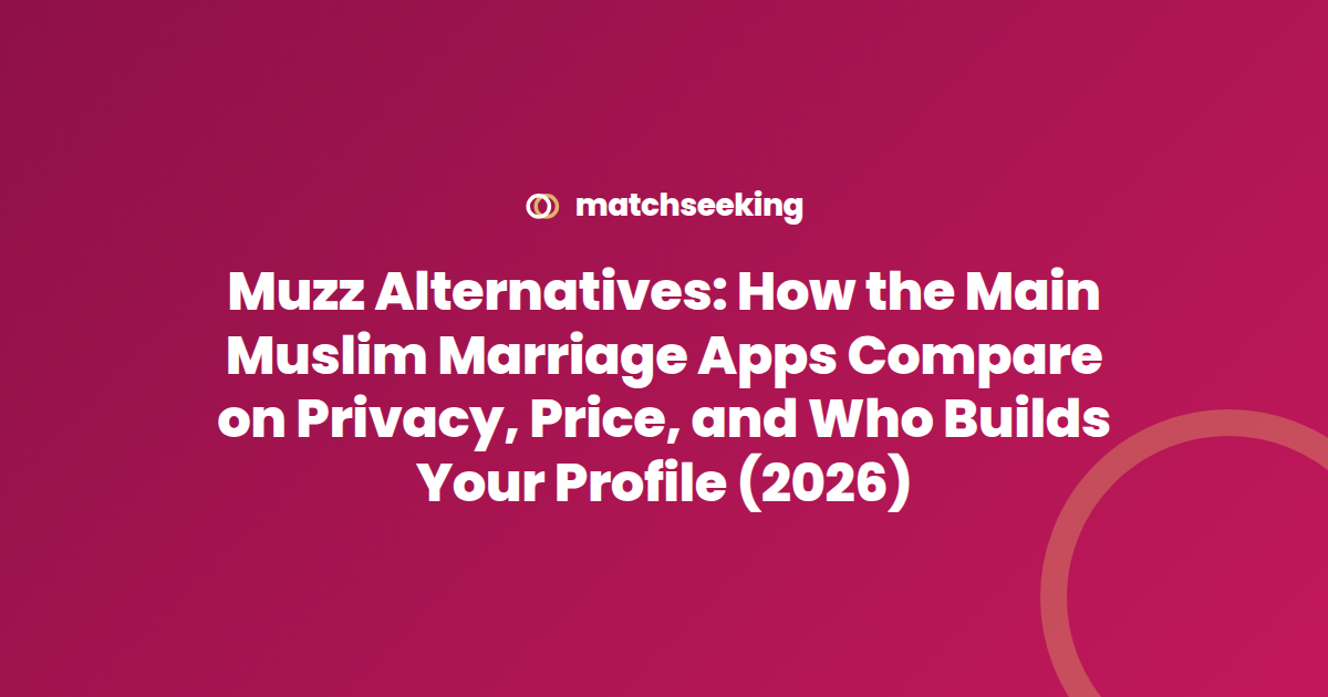 Muzz Alternatives: How the Main Muslim Marriage Apps Compare on Privacy, Price, and Who Builds Your Profile (2026)